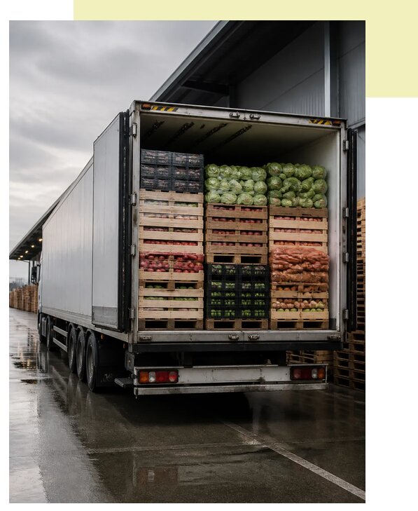 Перевозка плодоовощной продукции в Шумерлю по цене от 5432 р. | Агросервис-Шмр